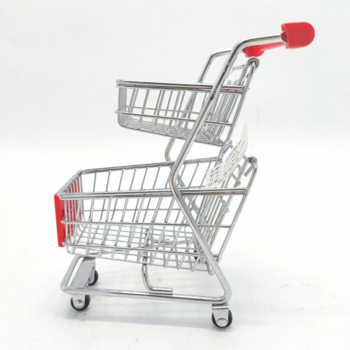 吕梁Double-Layer Shopping Cart F0104